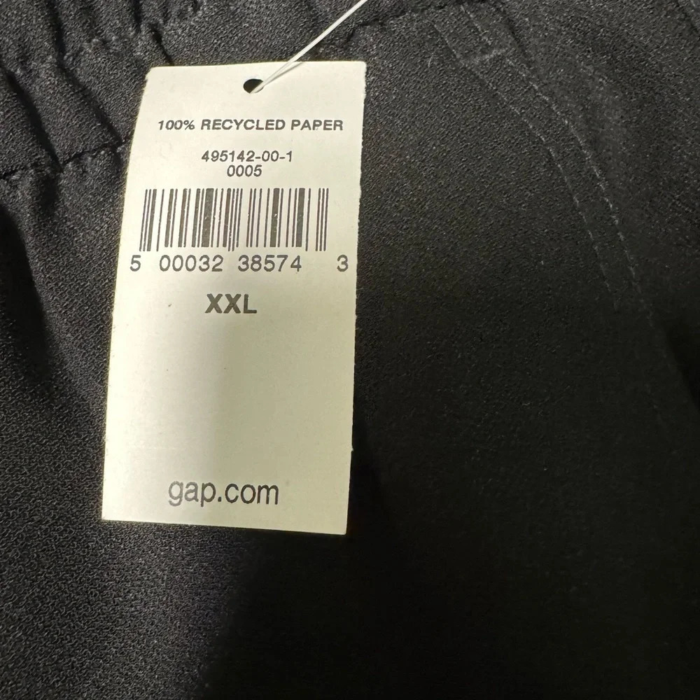 Gap Women’s Black Loose Pants Gathered Tapered Leg Everyday NWT Size XXL - Picture 10 of 11